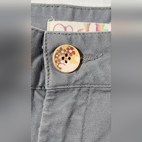 ♥️ OP JUNIORS MID RISE TWILL SHORTS SIZE 5 - GREY ♥️ - Picture 5 of 13